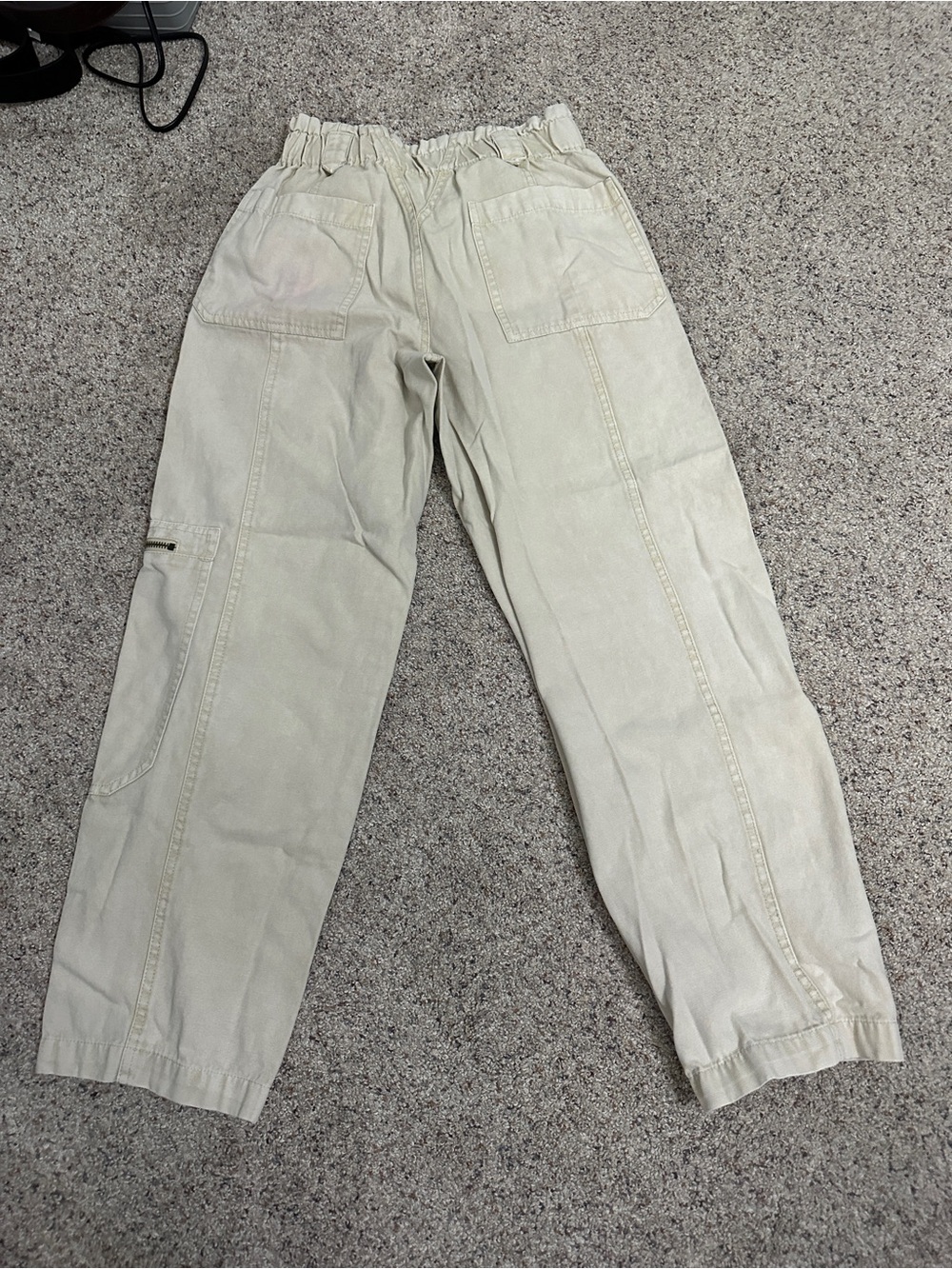 Forever 21 Light Beige Women's Cargo Trousers
